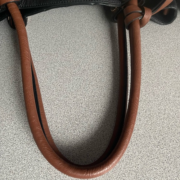 Kathy Ireland Black & Brown Faux Leather Handbag - Picture 11 of 16